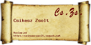 Csikesz Zsolt névjegykártya